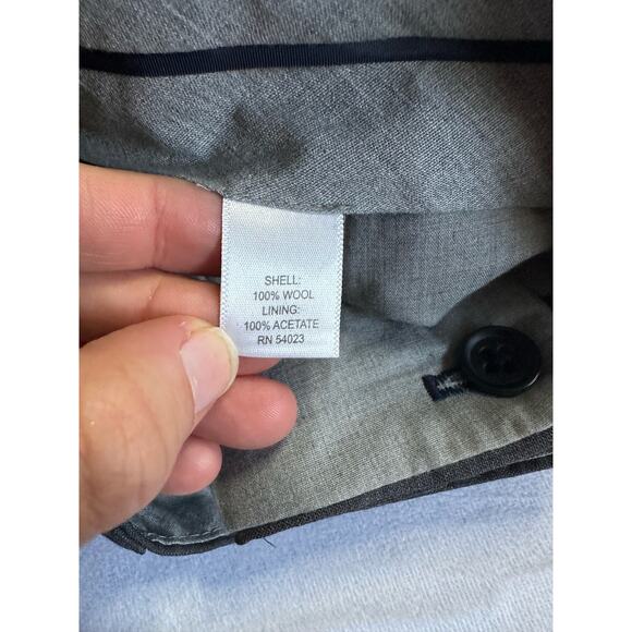 Banana Republic Men's Gray Pants 100% Wool Size 36 - Picture 5 of 5